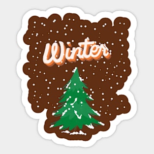 winter season,Christmas Sticker